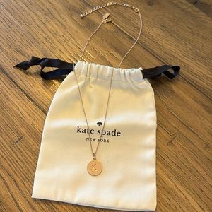 Kate Spade one in a million necklace with “K”